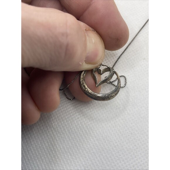 Daughters Are Like Flowers They Fill The World With Beauty Heart Pendant 925 & - Picture 2 of 6